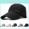 Trendy Black Baseball Cap Adjustable With Quick Dry Fabric For Active Lifestyle
