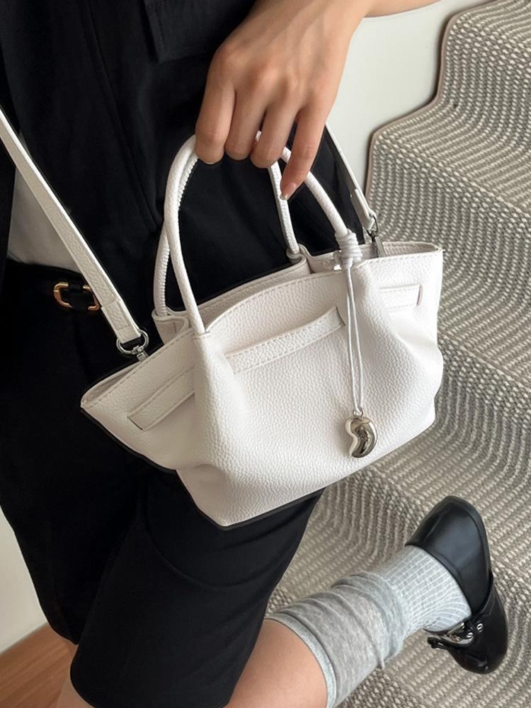 Lychee Pattern Large Capacity Luxury Handbag - Women's Fashion Commuter Bag