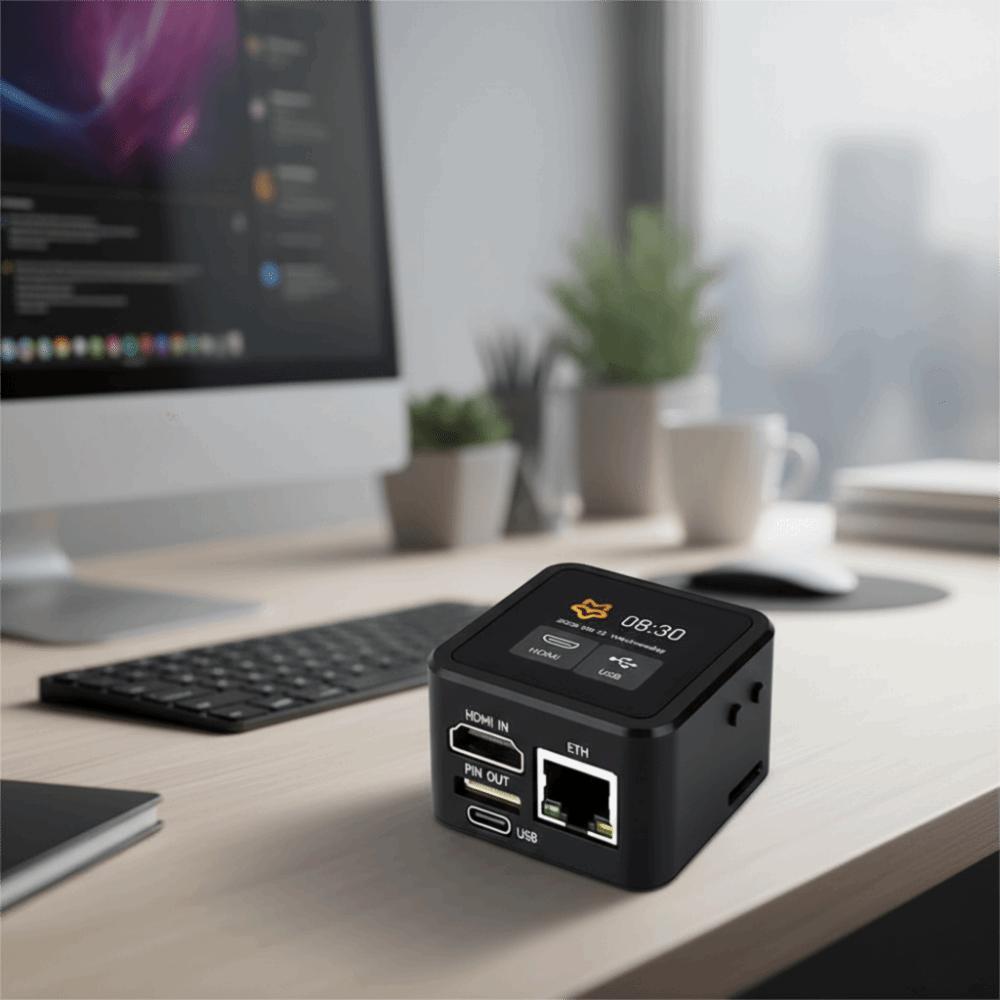 HDMI-Compatible IP KVM Lightweight Design Remote Management Tool HID Signal Output  Device Control