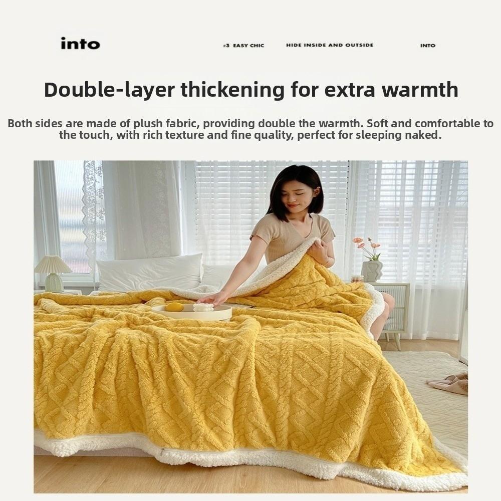 Gifts Soft Warm Blanket Cozy Fuzzy Thick Warm Sherpa Blanket Reversible Fleece Throw Blanket Cozy Home