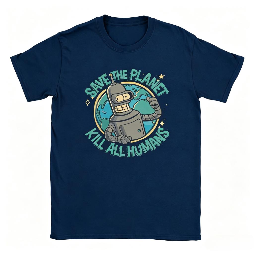 Salva il Pianeta Uccidi Tutti gli Umani T-shirt Unisex e da Donna Estate Maglietta Stampata Grafica YK Streetwear