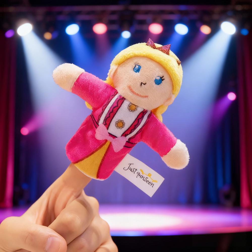 Kawaii Sprookjesreeks Pluche Handvingerpoppen Prinses Prins Elf Koning Heks Jongens Meisjes Kinderen Rollenspel Vakantie Cadeau Idee