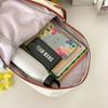 Schoolbag contrasting color cute backpack girls high value schoolbag female ins junior high school students light garden large capacity backpack