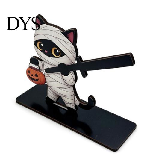 Cute Pumpkin Theme Storage Halloween Wooden Napkin Holder, Ghost Tabletop Decor for Kitchen Dining Room, Cartoon Style Rack Spooky Paper Towel