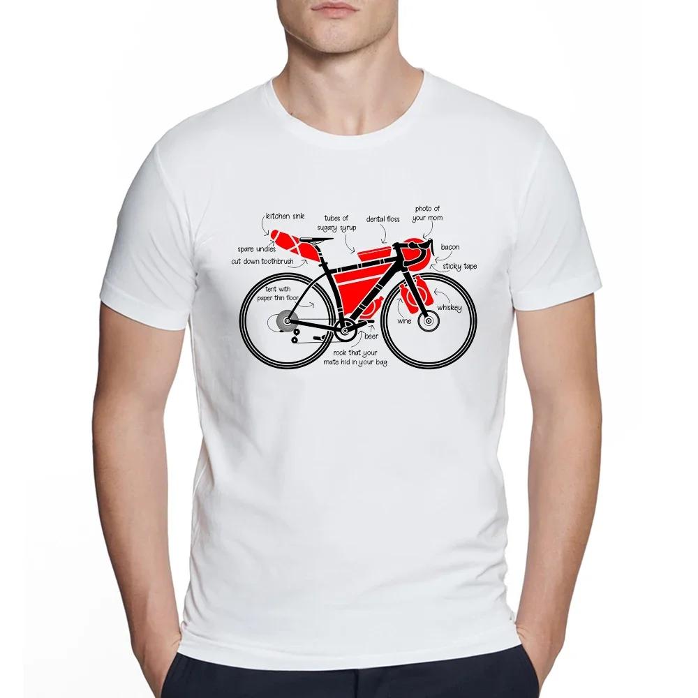 Summer Men T-shirt Downhill Biking Print Casual Heartbeat Stimulation Exercise Male Harajuku Tshirt  Men Clothing