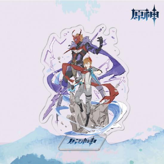 Anime Game Merchandise Sunny Day Barbara Genshin Impact Watercolor Acrylic Standee Decoration