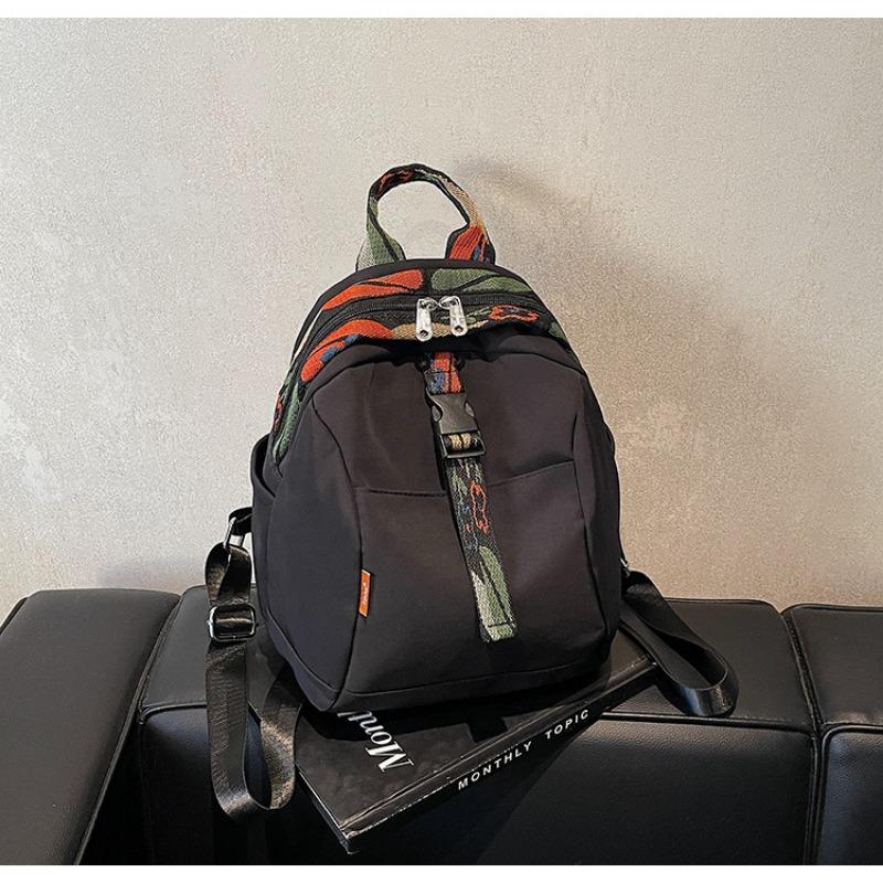 Nylon cloth backpack women's large-capacity leisure niche student schoolbag versatile lightweight travel backpack