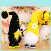 Charming Yellow And Black Bee Plush Doll With Bow For Festive Home Decorations