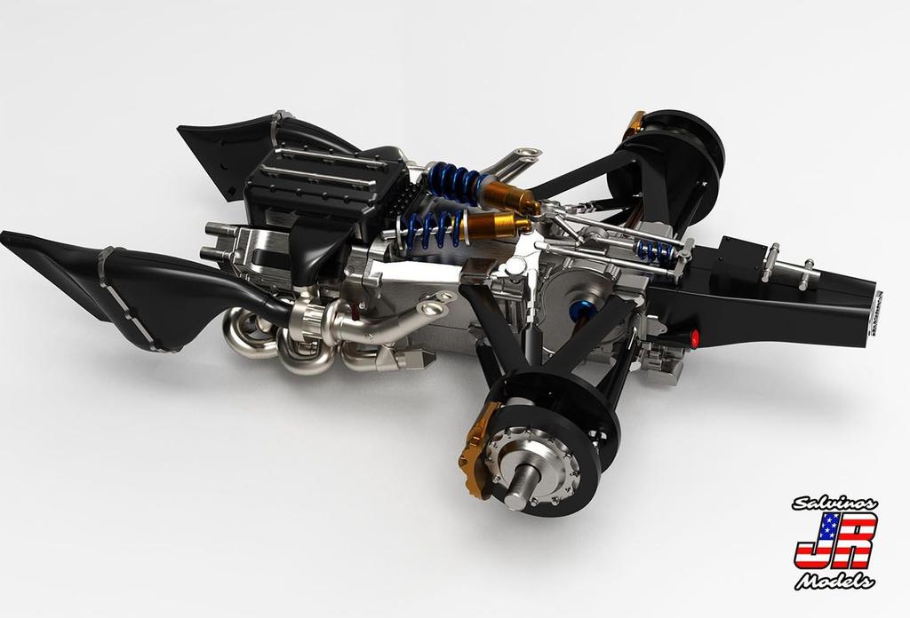 Salvinos Jr Models Team Penske Scott McLaughlin 2023 Indy 500 Plastic Model SJMPIMS2023SMI 1/20