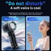 Portable Mini Handheld Turbo Fan 100 Wind Speeds Adjustable High Speed Cooling 3000mAh Rechargeable Fan Outdoor Air Conditioner