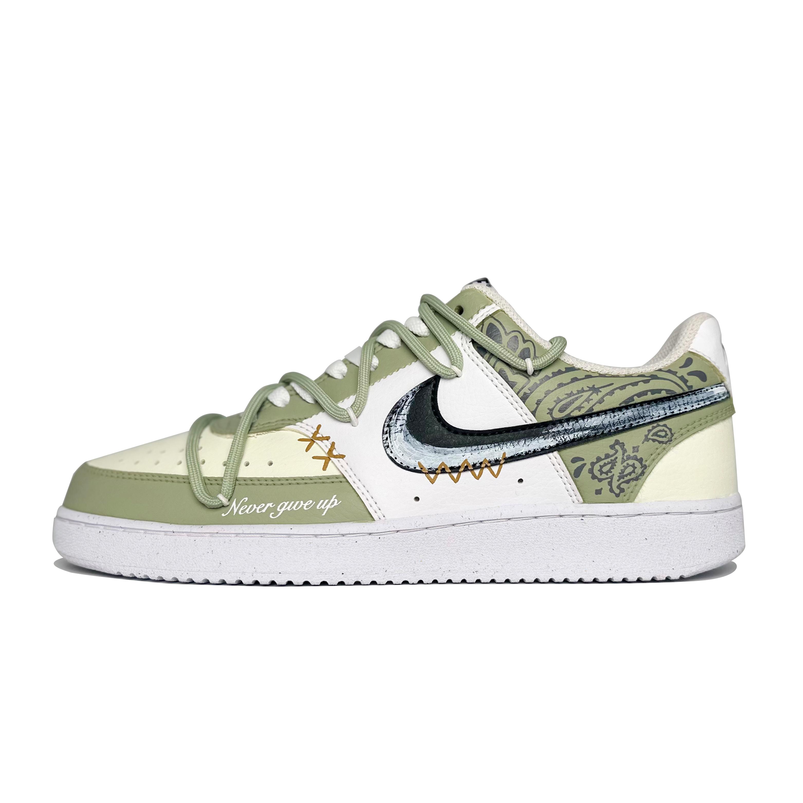 

Nike Court Vision 1 Маття Кешью Нейтральное Покрытие Скользкое и Износостойкое Низкие Скейтбордические Кроссовки Мужские DH2987-101(Команда146-) 42