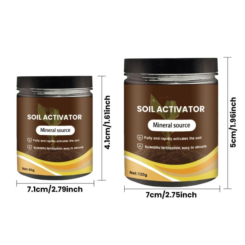 60/120g Soil Activated Treasure Soil Activators Potting Soil Seedling Compost for Garden Plant Rooting Landscaping