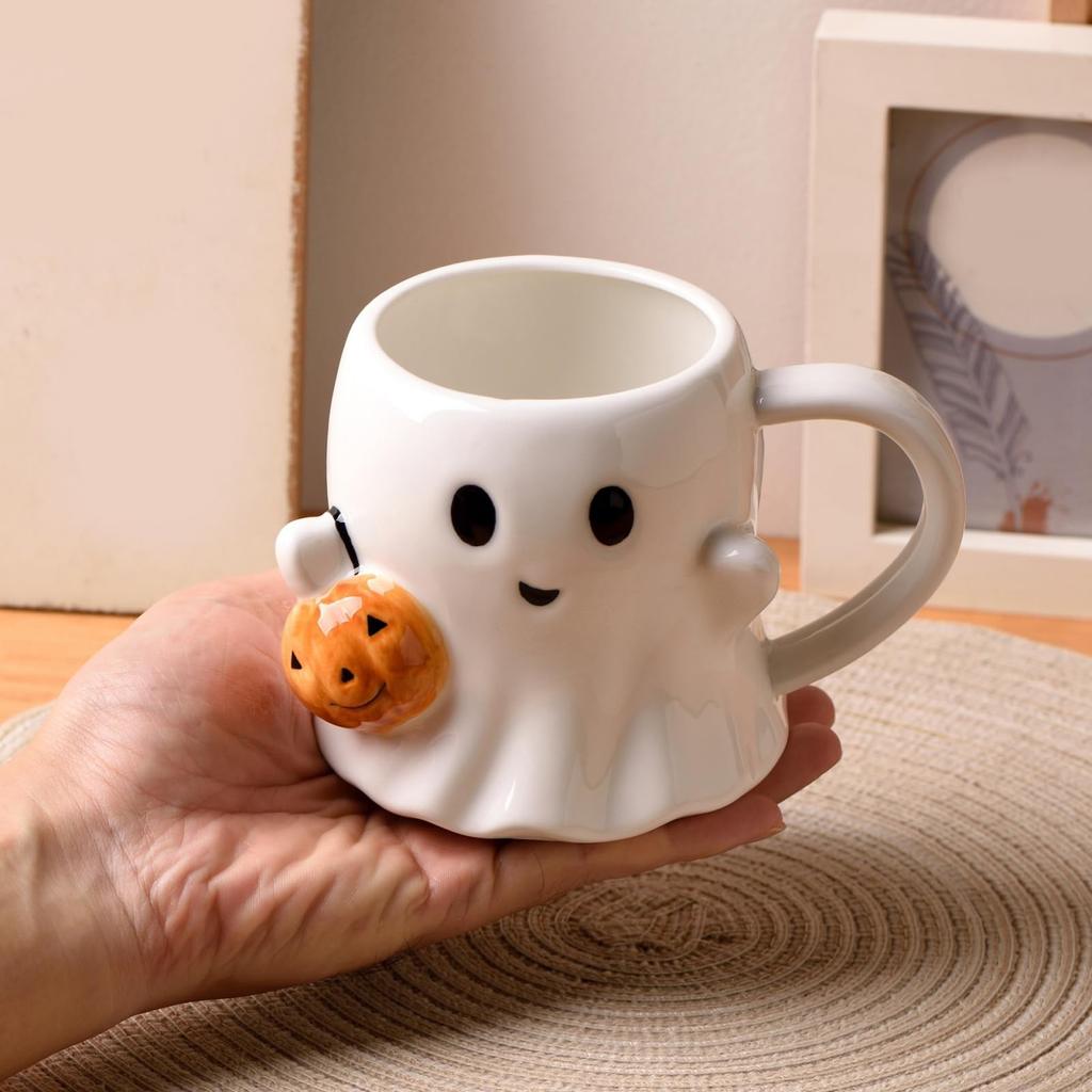 Pumpkin Halloween Water Cup Phantom Mug Creative Coffee Cup Weird Couple Cup