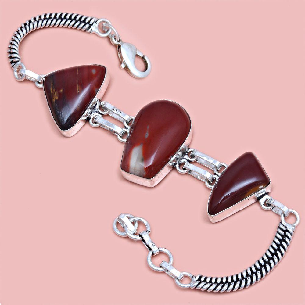 Wild Horse Jasper Gemstone Jewelry Bracelets 7''Adjusable