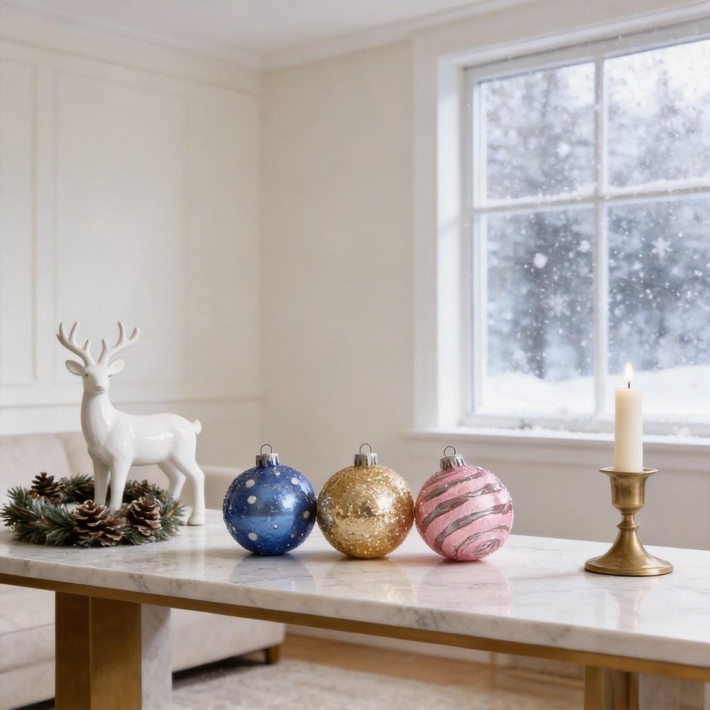 Palline di Natale con Design Elegante per Decorazioni Festive e Regali