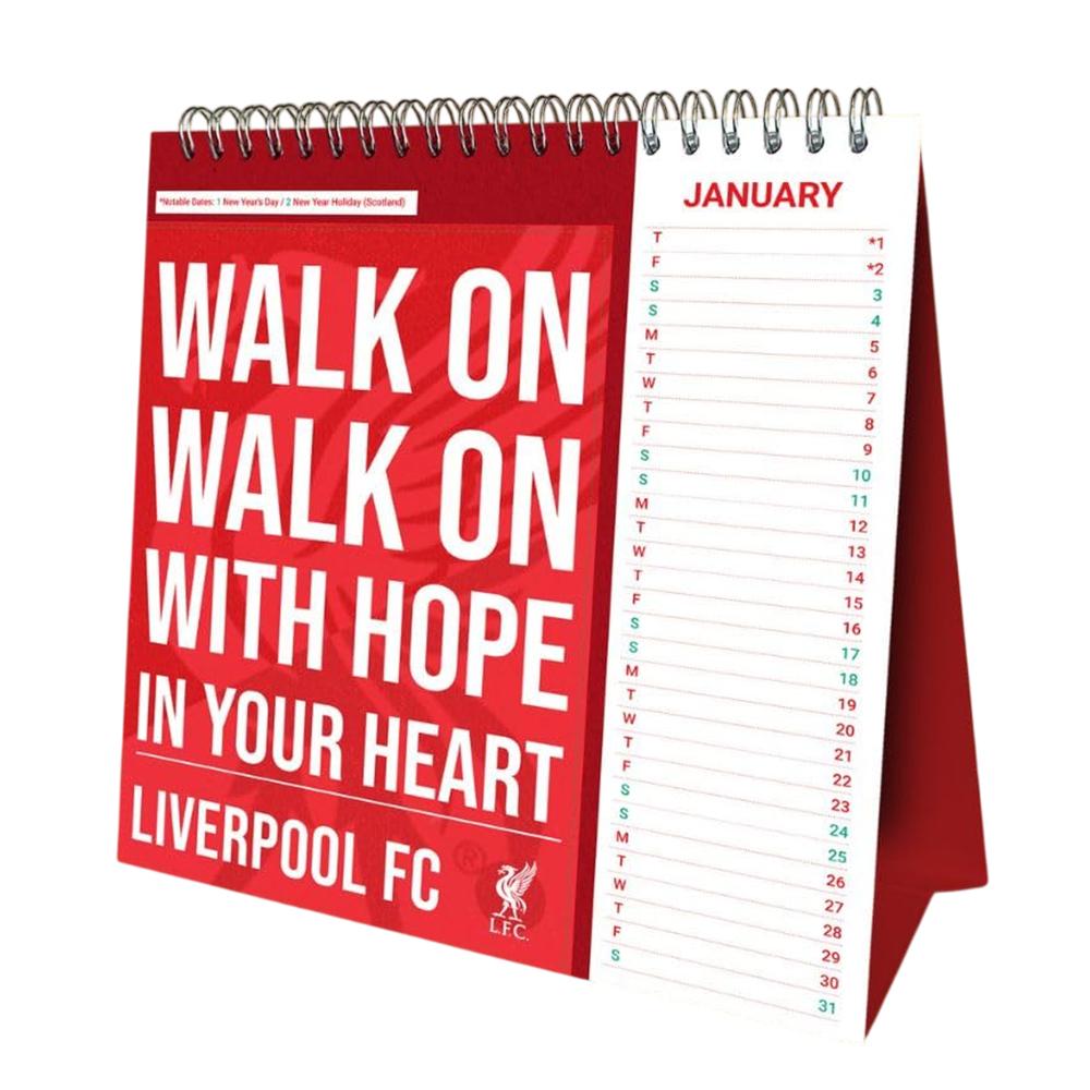 Liverpool FC Calendar de birou Crest 2026