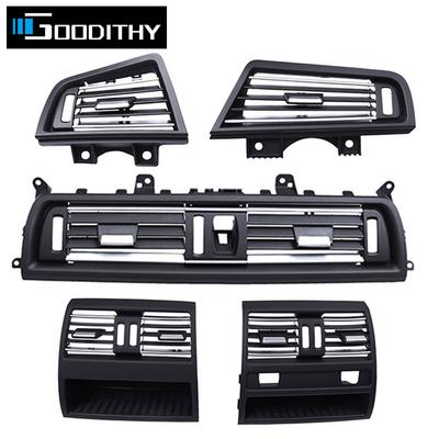 LHD RHD Voor Midden Volledig Chroom Airconditioning AC Ventilatie Rooster Uitlaatpaneel Afdekking Voor BMW 5 Serie F10 F11 F18 520 521 523