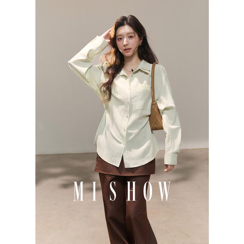 Misu Floral Embroidered Pocket Long Sleeve Shirt S