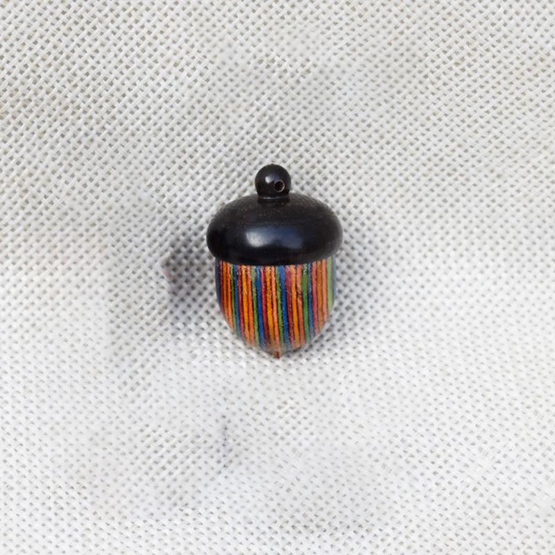 1/2PCS Mini Sandalwood Pill Boxes Portable Granule Storage Box Rescue Tablets Case Small Items Container DIY Acorn Pendants
