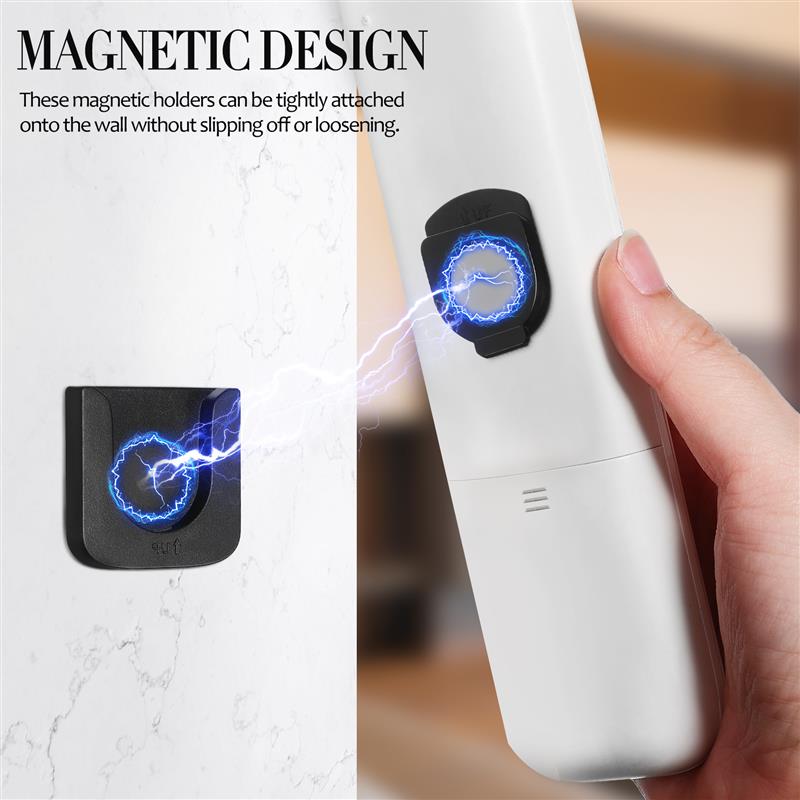4 Sets Magnetic Hooks Wall Mount Strong Magnet Holder Anti-Lost Remote Control Storage Holder Fridge Sticker Home Organizer