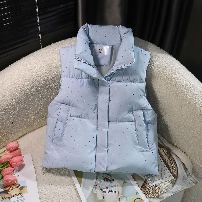 Sieviešu īsa dūnu veste Ziemas silta