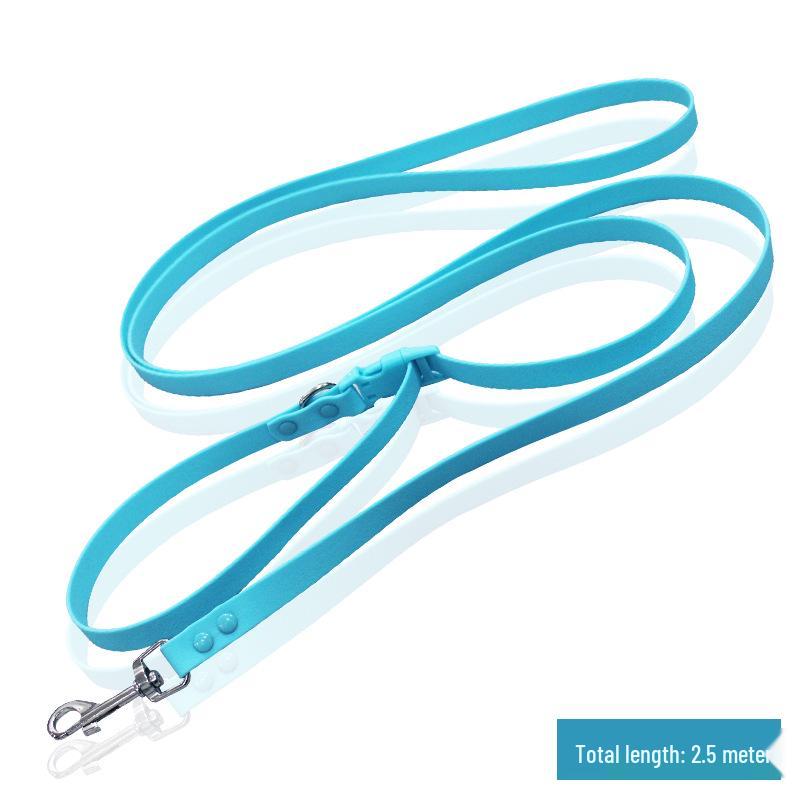

Waterproof PVC Crossbody Dog Walking Leash - Hands-Free Pet Rope Leash 250cm павлин голубой