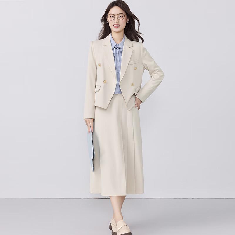 Telooman Women's Elegant Non-Iron Office Suit Set