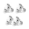 4pcs Furniture Base Rotates Rollers Adhesive Desigs Furniture Base Casters Simple Installation for Renters & Homeowners