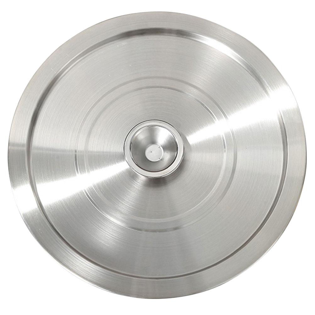 Nerezová poklička na chuťový pohárek Poklička na kořenící nádobu Univerzální kovový hrnec na koření Kovová poklice na pánev