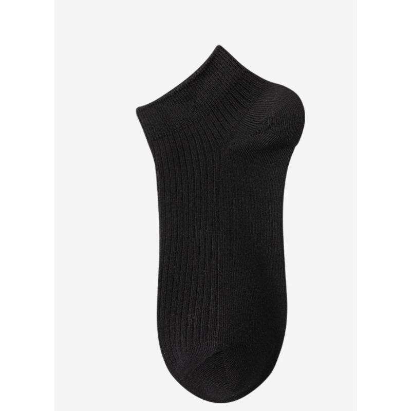 Men's Spring and Summer Short Socks, Vertical Cotton Socks, Combed Cotton Antibacterial Men's Short Socks
