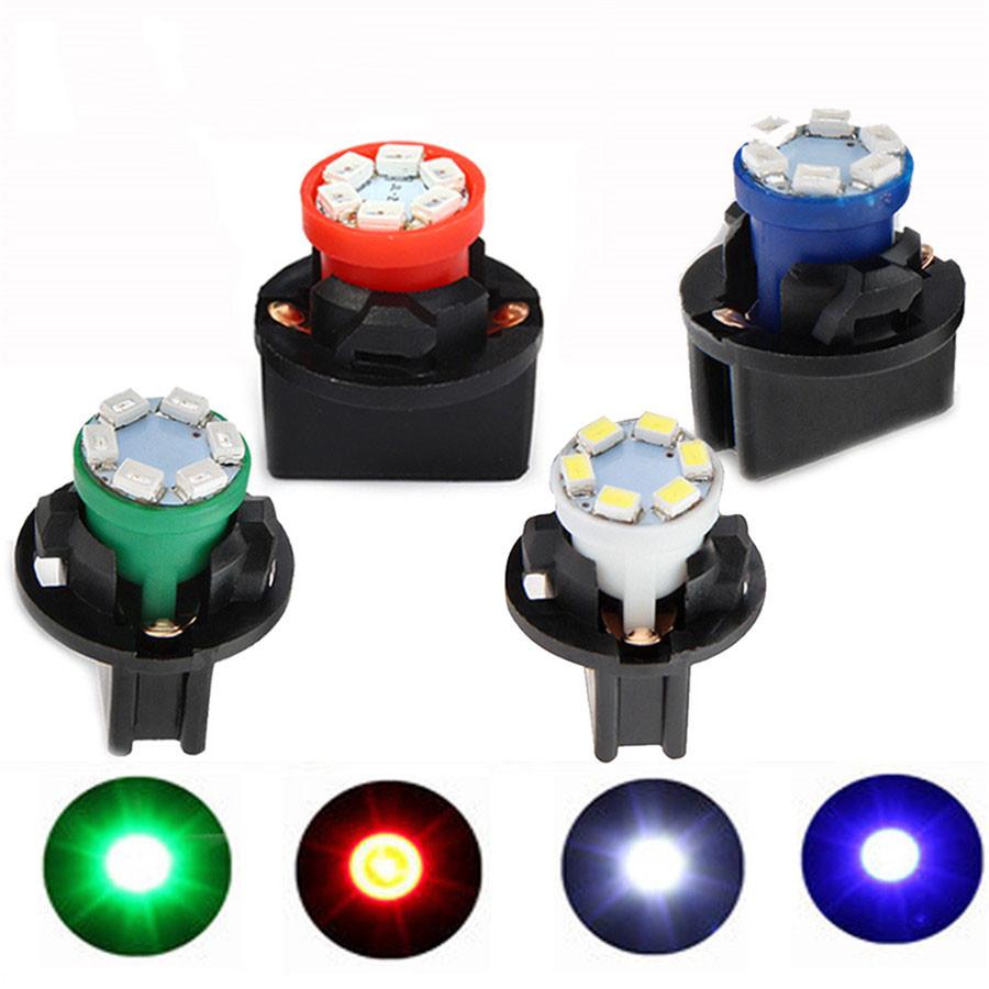 12Pcs 0.2W T10 6 LED 1210SMD Instrument Panel Light Dash Light Bulb For 12V Car