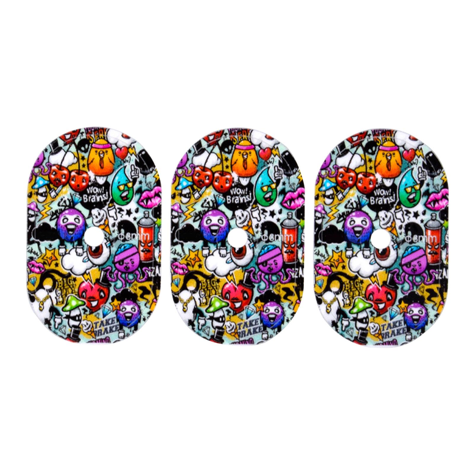 

3 шт. Универсальные наклейки на подушечки клапанов велосипеда, наклейка на клапан велосипедной шины, наклейка-декаль для клапана, защитные крышки, аксессуары для горного велосипеда D