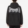 Puma Logo Print Loose Hooded Jacket Men Outerwear Black 537015-01