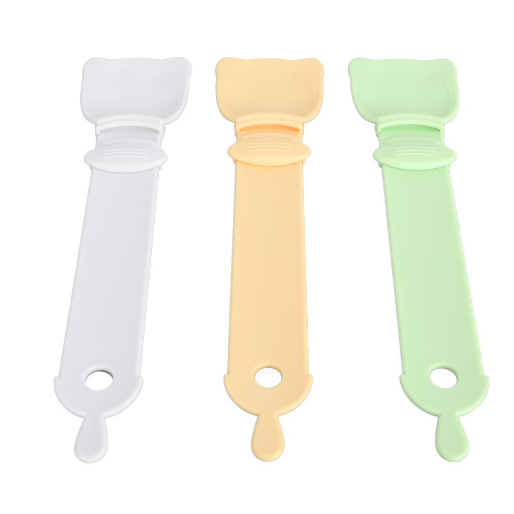3Pcs Cat Strip Squeeze Spoon Easy to Use Cat Food Can Feeder Spoon Lickable Wet Cat Treat Dispenser