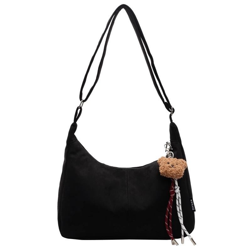 

Бархатная сумка на плечо большой вместимости, однотонная, милая, модная, горячая распродажа, сумки через плечо для женщин