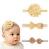 BellaStella 3 Pcs Baby Headbands Super Soft Stretchy & Multicolor Hair Bands Hair Bows Head Wrap Hair Accessories for Baby Girls Newborns Toddlers