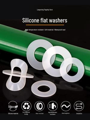 Round Silicone Gasket: Durable, Heat-Resistant, Waterproof Rubber Flat Washer, Customizable Thickness