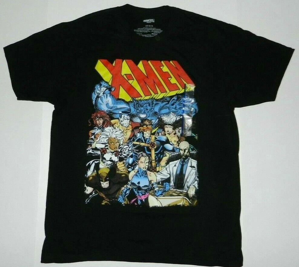 Marvel Comics Ретро Люди Икс Гамбит, Росомаха, Зверь, Циклоп, Роуг, Шторм 100% Хлопок Футболка Мужские Футболки Топ L