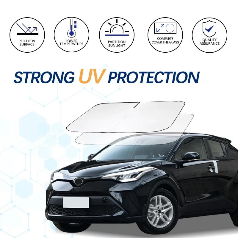 Do Toyota Chr C-Hr Osłona Przeciwsłoneczna na Szybę Osłona Przeciwsłoneczna Osłona Przeciwsłoneczna Ochronna Składana Blokuje Promienie UV Utrzymuje Samochód Chłodniejszym