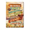 Metal Poster Wall Art Vintage Tin Sign 12x8 Inch Home Decoration