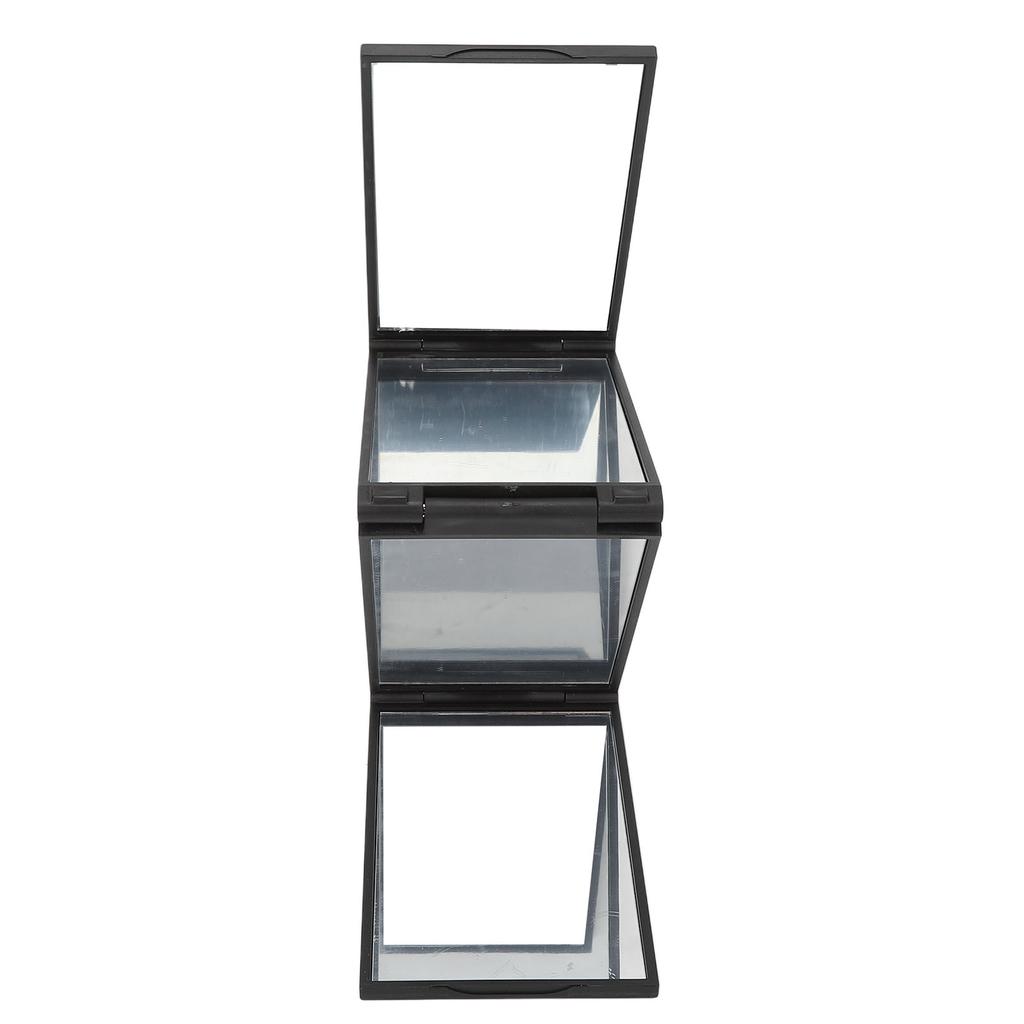 4 Way Mirror 360 Degree Handheld Desktop Portable Foldable Makeup Mirror for Self Hair Cutting