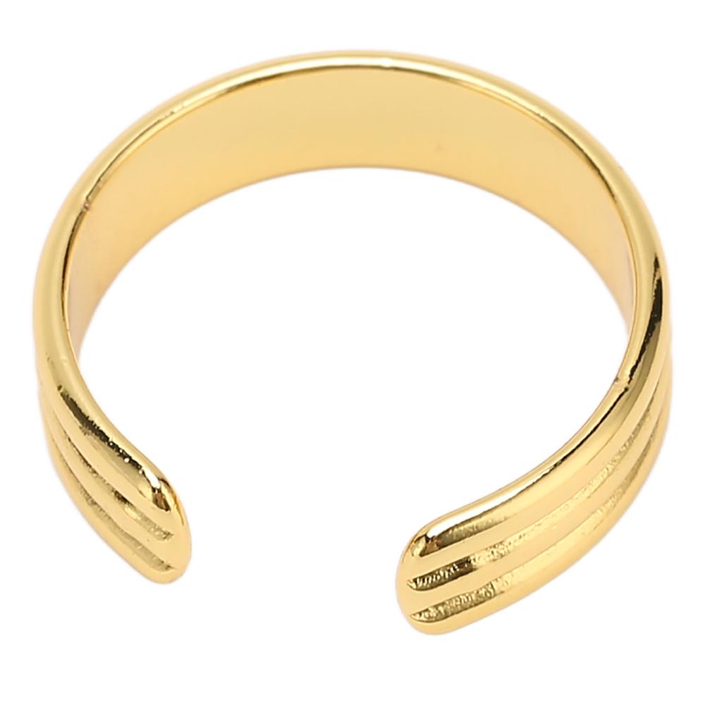 Embossed Gold Color Magnetic Healing Ring Unisex Adjustable Opening Joint Relief Magnetic Ring