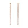 Silver Needle Zircon Tassel Dangle Earrings - Elegant Design, Trendy Women's Jewelry