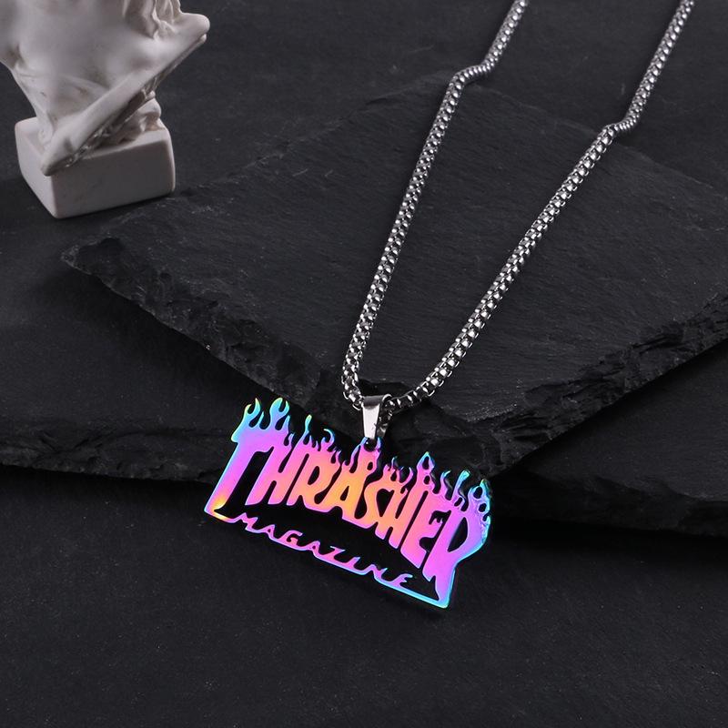 Men's Titanium Steel Hip Hop Pendant Necklace - Trendy, Non-fading Street Style