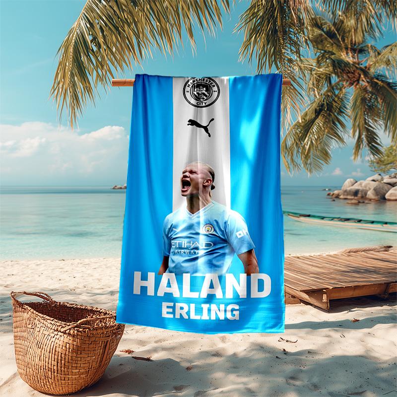 Proof Beach Towel with Haaland Pattern - Soft,absorbent,quick-drying,machine Washable - Perfect for Swimming,camping,bathing