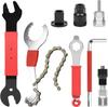 Bicycle Multi-Tool: Bottom Bracket, Freewheel, Derailleur Hanger, Chain Wrench - 3-in-1 Maintenance Tool
