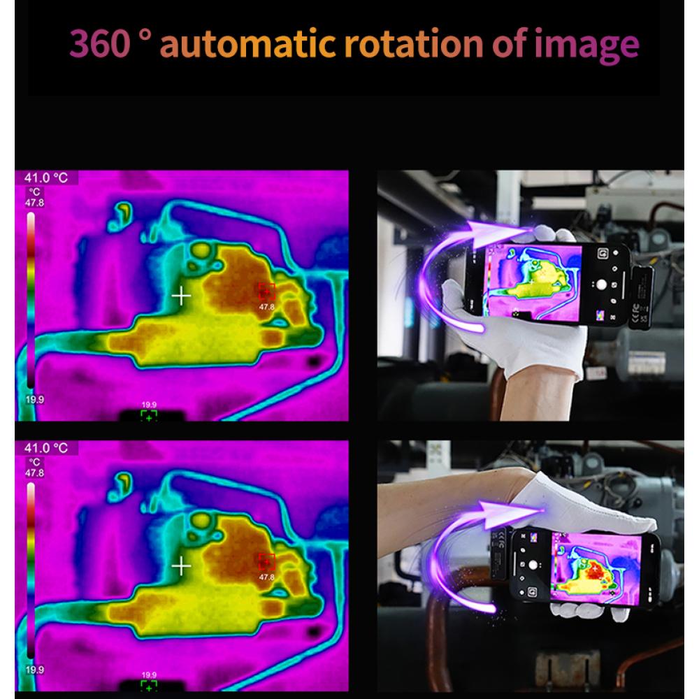 UNI-T Thermal Imager For Phone UTI120MS Thermal Imaging Camera For IOS PCB Circuit Floor Heat Detection