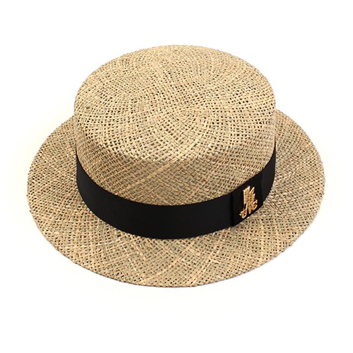 Yunibeosyeolkemiseuteuli Bau Flat Short Panama Hat Gd Raffia Hat