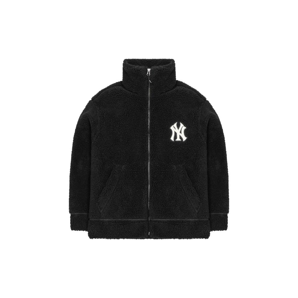New MLB Velvet Jackets Unisex Black 3AFDB0326-50BKS