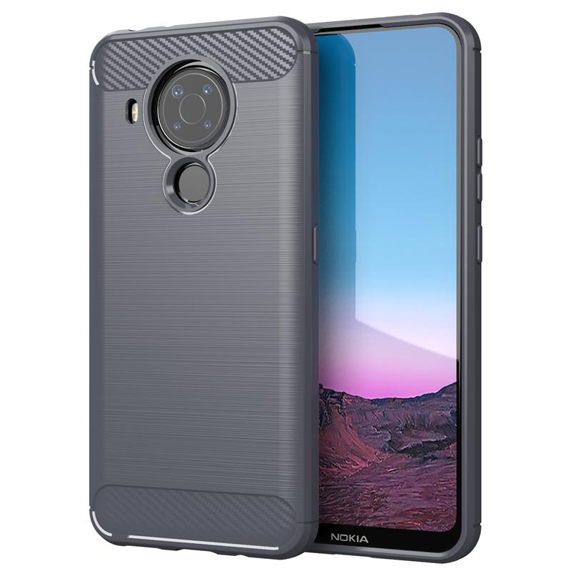 For Cover Nokia 5.4 Case For Nokia 5.4 Soft TPU Bumper Carbon Fiber Phone Case For Nokia 2.2 4.2 3.4 5.3 6.2 7.2 8.3 5.4 Fundas